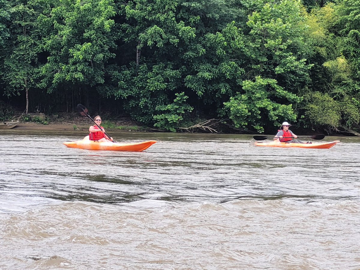 our kayak treks are great for beginners with class 1 rapids
