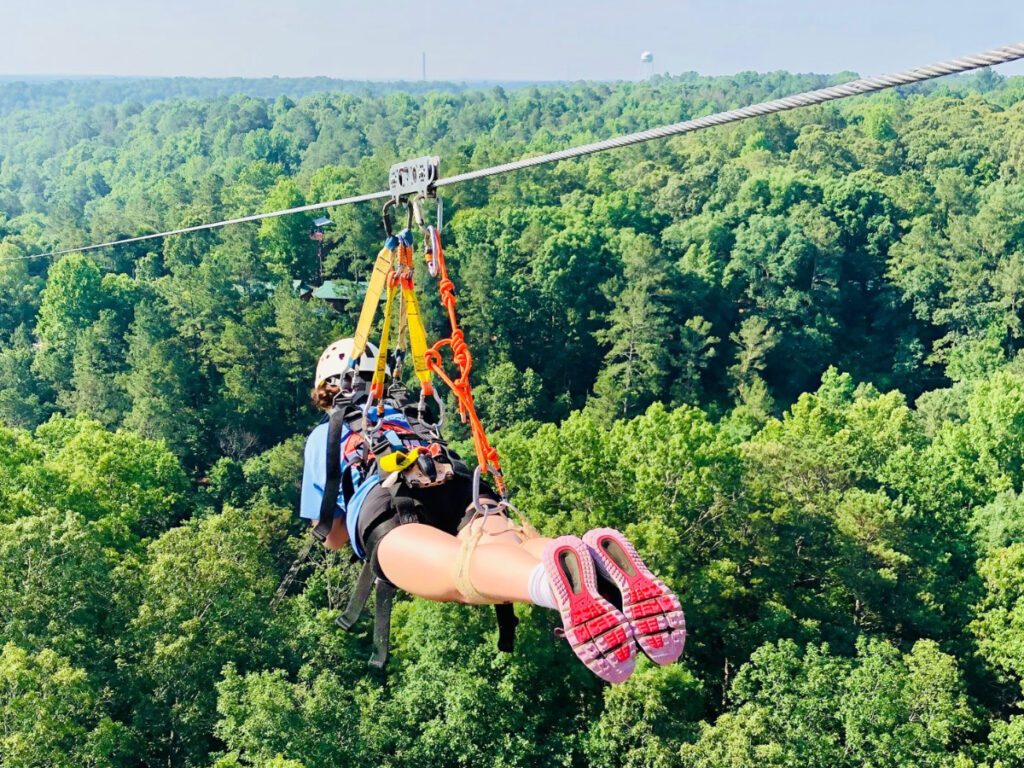 flight of the falcon zip line take off