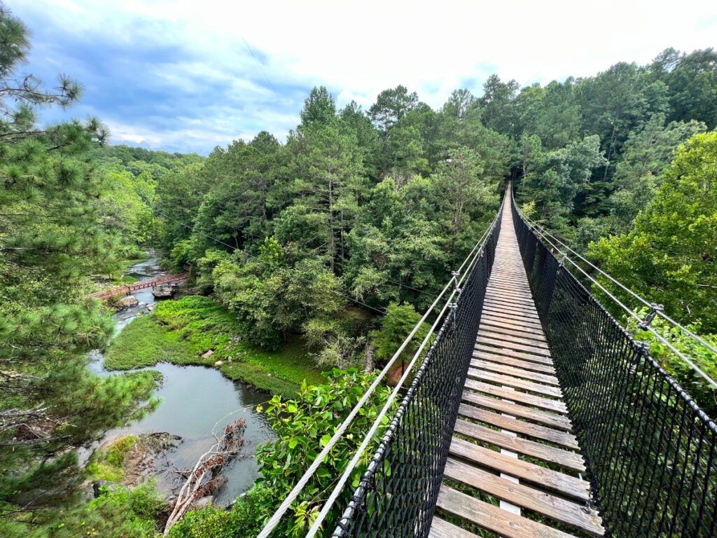 Adventure Suspension Bridge at Historic Banning Mills