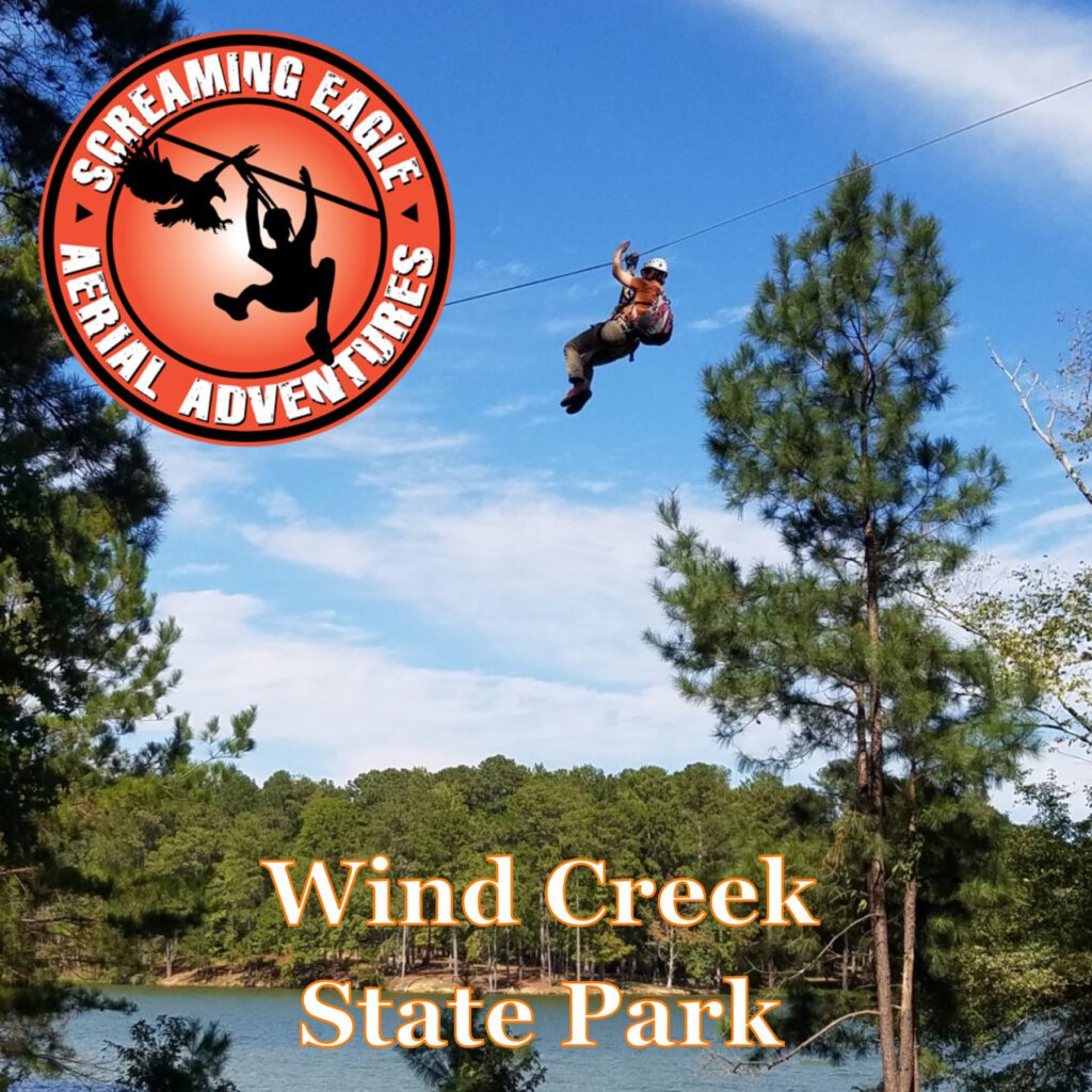 Zip Lines at Wind Creek State Park