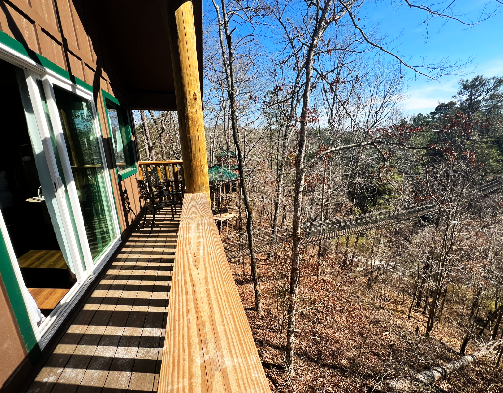 Treetop Hideaway Room view at Banning Mills