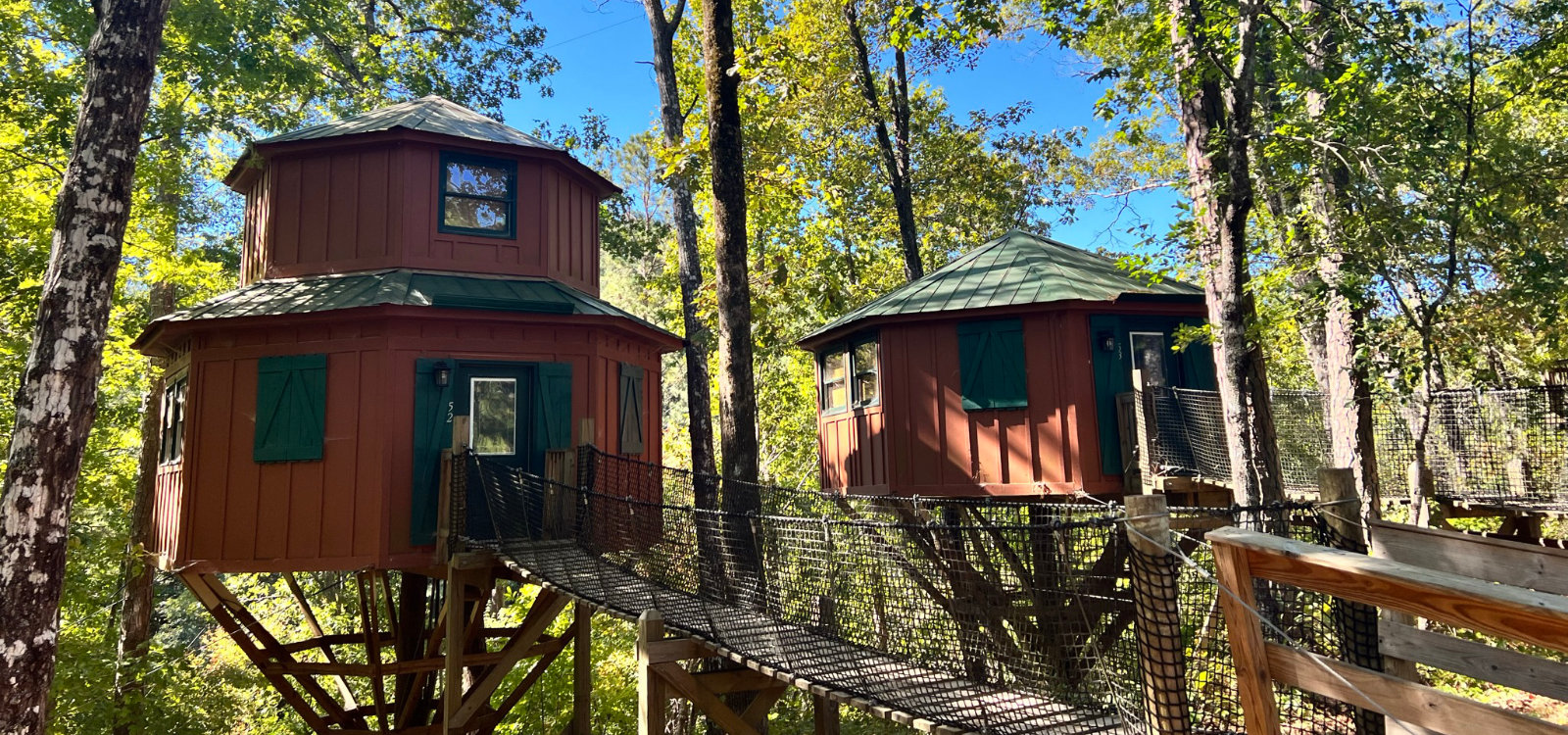 Tree House Rentals in Georgia at Historic Banning Mills