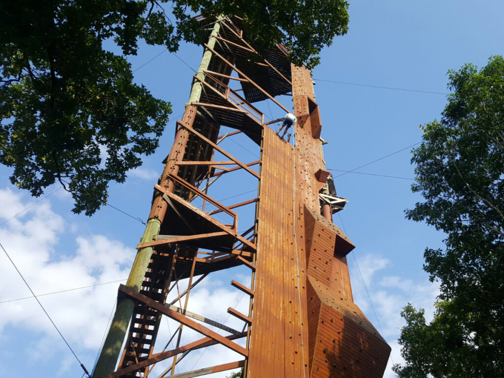 Guinness Certified World's Tallest Tree-Standing Climbing Wall