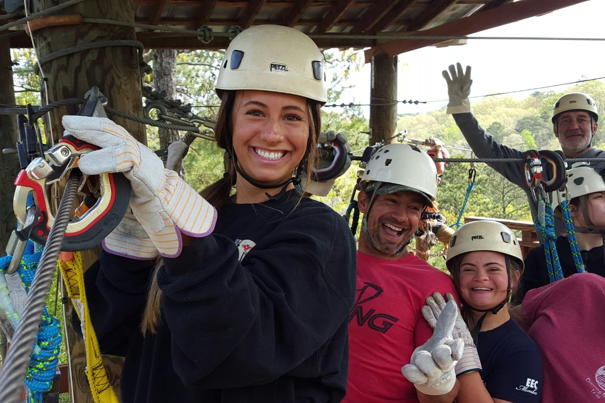 level 4 zipline canopy tour group