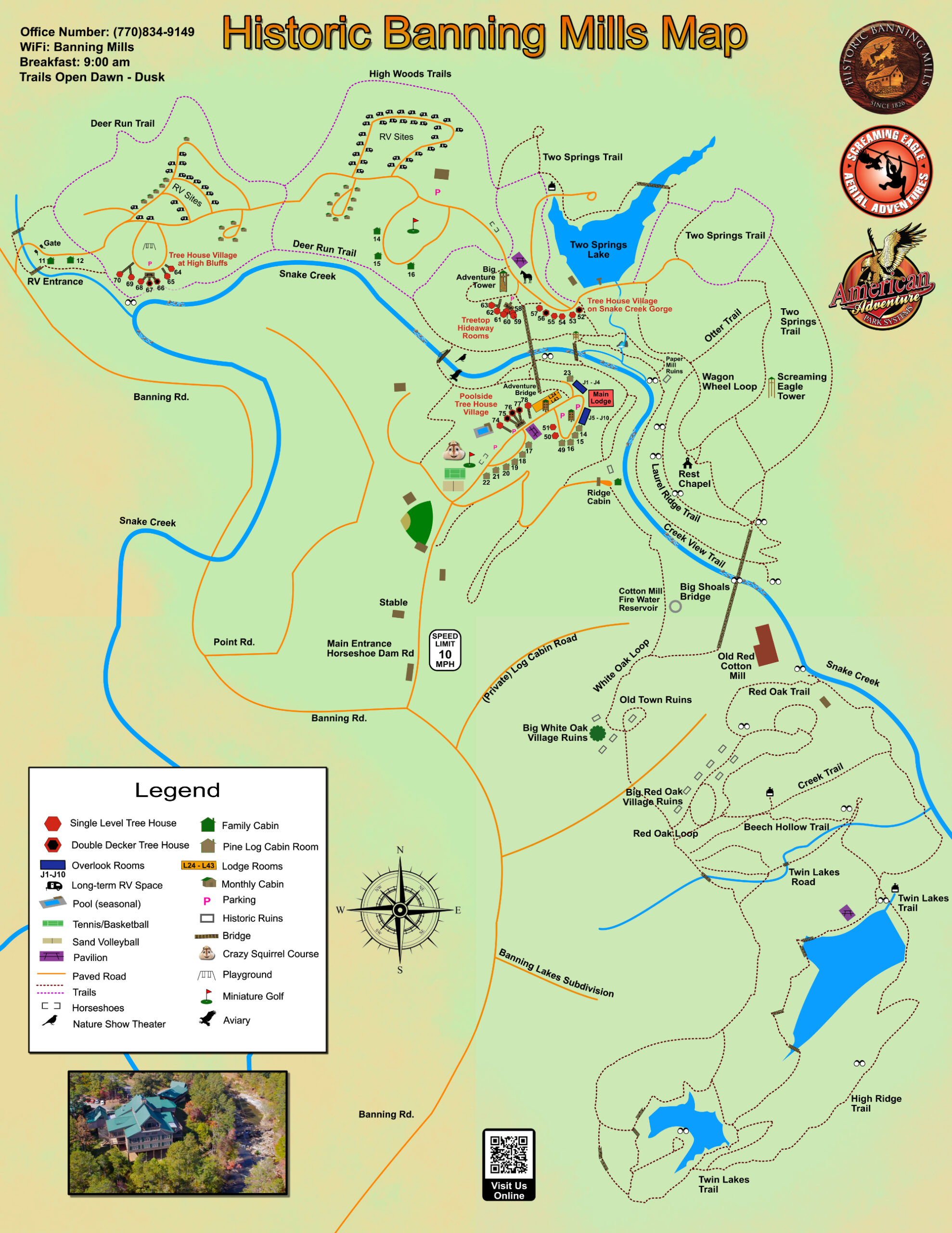 Historic Banning Mills Trail Map