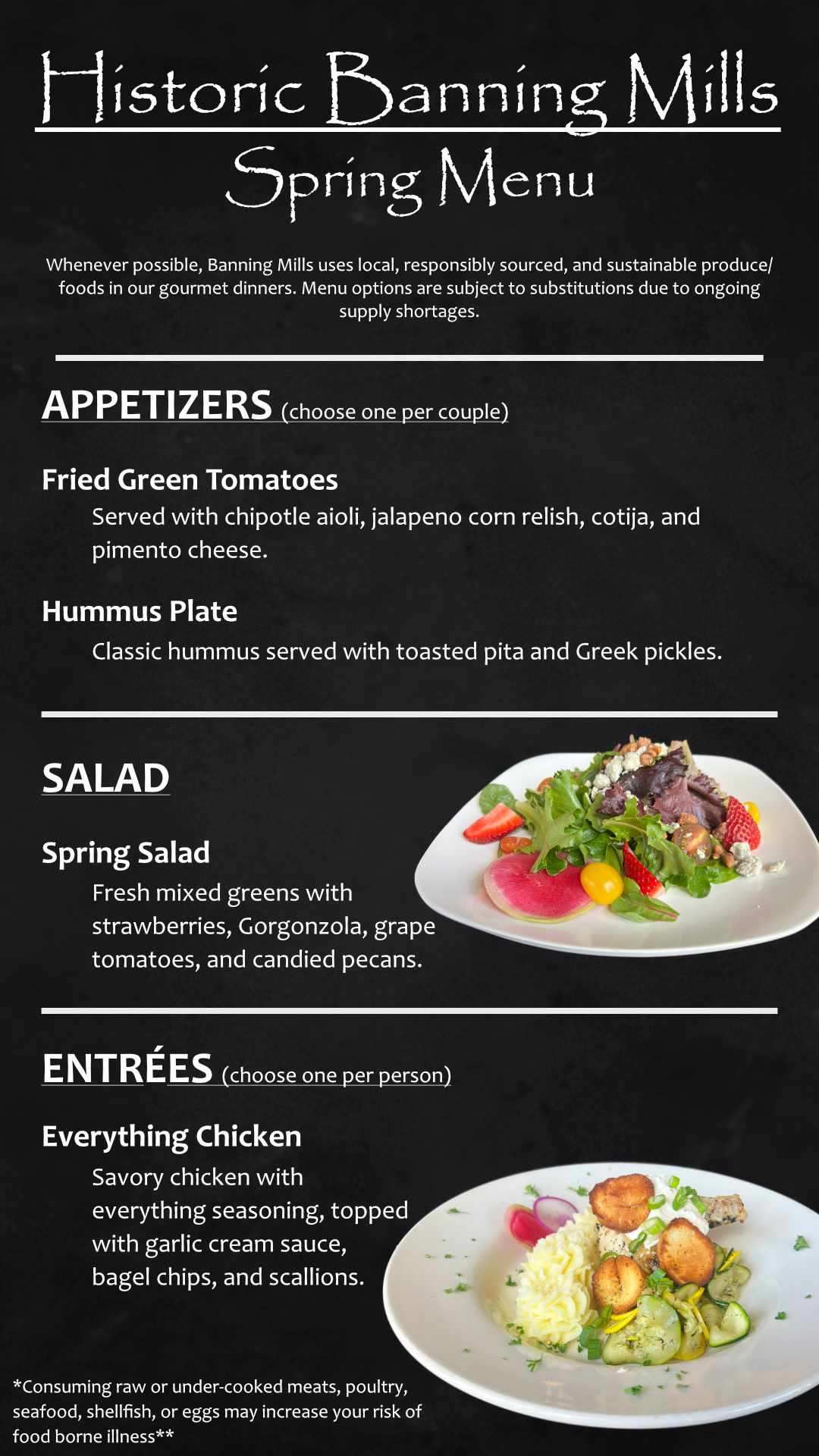 Spring Menu 2025 pg 1 V2
